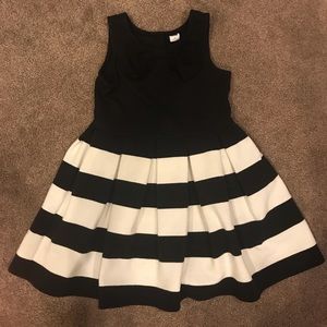 Janie and Jack Black & White Dress with Bow